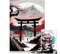 Rompecabezas de 1000 Piezas para Adolescentes Entrada a la Ciudad, Juego de Bordes limpios, Juguete de Desarrollo cognitivo, Juego de Entretenimiento, decoración navideña, Regalo (38x52cm)