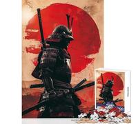 Rompecabezas de 1000 Piezas para Adolescentes épico samurái japonés Juegos relajantes Mejora la Memoria Juguetes de decoración para el hogar Entrena tu Cerebro y Tus Manos (38x52cm)