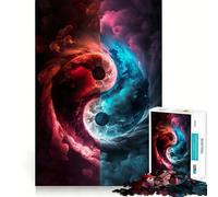 Rompecabezas de 1000 Piezas para Adolescentes Equilibrio de la Vida,Arte Limpio,Juego Creativo,Juguete,Juego Relajante, (38x26cm)