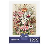 Rompecabezas De 1000 Piezas Para Adolescentes Ernst Haeckels Orchids Art Forms of Nature Rompecabezas De Juguete Para Decoración De Pared Desafío Difícil Regalo De Cumpleaños, Regalos, 38x26cm/1000pcs