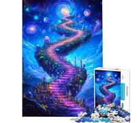 Rompecabezas de 1000 Piezas para Adolescentes Escalera Celestial Juego de ingenio para Adultos Corte de precisión Difícil y desafiante (Tamaño 50x75cm)