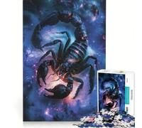Rompecabezas de 1000 Piezas para Adolescentes Escorpio Juego Imposible difícil y desafiante cumpleaños y Navidad 38x52cm