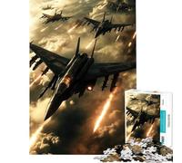 Rompecabezas de 1000 Piezas para Adolescentes Escuadrón de Aviones de Combate Juegos relajantes y Divertidos para Cultivar la Paciencia Ideas de Regalos educativos (Tamaño 38x26cm)