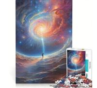 Rompecabezas de 1000 Piezas para Adolescentes Espacio Estrellado Multicolor Juegos Divertidos Entrena tu Cerebro y Tus Manos Mejora el Amor Entre Parejas 50x75cm