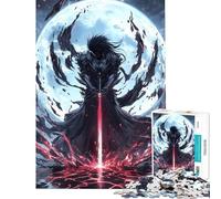 Rompecabezas de 1000 Piezas para Adolescentes Espada relámpago roja Rompecabezas para Adultos Juegos relajantes Regalos para Mujeres cumpleaños y Navidad (tamaño 38x26cm)