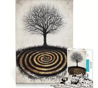 Rompecabezas de 1000 Piezas para Adolescentes, Espiral Eterna, Juegos Divertidos, desafiantes de completar, Toda la Familia 38x52cm