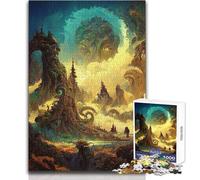 Rompecabezas de 1000 Piezas para Adolescentes, espirales de la Naturaleza, para Pasar el rato, Relajarse, Juegos, Regalos para Mujeres y Hombres (tamaño 38x52cm)