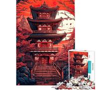 Rompecabezas de 1000 Piezas para Adolescentes espíritu de los templos Rompecabezas para Adultos Juegos relajantes decoración Perfecta cumpleaños y Navidad (tamaño 38x52cm)