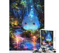 Rompecabezas de 1000 Piezas para Adolescentes Espíritu del Agua en el Bosque Juego Familiar Actividades Familiares Juguete Decoración de Pared Colección de Artistas Bellas Artes (38x52cm)