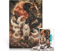 Rompecabezas de 1000 Piezas para Adolescentes Espíritu del Zorro de Nueve Colas Juegos de relajación Cumpleaños 52x38cm