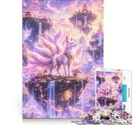 Rompecabezas de 1000 Piezas para Adolescentes Espíritu mágico del Zorro Juego Imposible desafío difícil Regalos para Amigos y Familiares 38x26cm