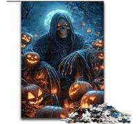 Rompecabezas de 1000 Piezas para Adolescentes, Esqueleto de Halloween, para Mayores de 14 años Cada Pieza es única Juego Divertido y desafiante para Toda la Familia Un Buen Regalo tamaño 26x38cm