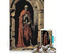 Rompecabezas de 1000 Piezas para Adolescentes Esqueleto en ruinas decoración de Pared Ideal para Pasar el Tiempo en casa Durante Las Vacaciones para Fortalecer el Amor Entre Parejas 38x52cm