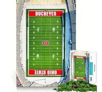 Rompecabezas de 1000 Piezas para Adolescentes Estadio de béisbol de los Buckeyes,diseño de Corte preciso,Ideal para desarrollar la Agilidad, Tiempo Libre y para Decorar el hogar
