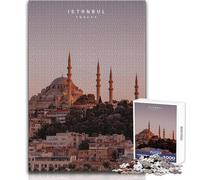 Rompecabezas de 1000 Piezas para Adolescentes, Estambul, Juego Educativo Familiar, Mejora la Memoria, Regalos de cumpleaños, tamaño 38x52cm