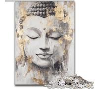 Rompecabezas de 1000 Piezas para Adolescentes, Estatua de Buda Dorada, Juguetes educativos, Juegos antiestrés, Regalos y Juguetes geniales tamaño 26x38cm