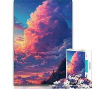 Rompecabezas de 1000 Piezas para Adolescentes Estilo Anime Nubes de Colores para Adultos Divertido para el hogar Juguetes para días lluviosos Regalos de cumpleaños 38x26cm