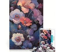 Rompecabezas de 1000 Piezas para Adolescentes, Estilo Art Nouveau, Flores Silvestres, Juegos educativos, Carrera de Velocidad Manual, colección de Artistas, Bellas Artes 38x26cm