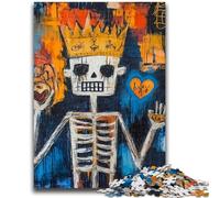 Rompecabezas de 1000 Piezas para Adolescentes, Estilo Basquiat, King, Juegos educativos, decoración de Pared, cumpleaños y Navidad, 38x26cm