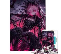 Rompecabezas de 1000 Piezas para Adolescentes Estilo gótico Rosa Anime con temática de Chica un desafío Educativo para Decorar la Pared y Disfrutar de Juegos relajantes a Partir de 14 años (38x26cm)