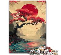 Rompecabezas de 1000 Piezas para Adolescentes, Estilo japonés, Rompecabezas de paisajes para Adultos, un desafío difícil para aliviar el estrés, Regalo de Amigo Secreto (50x75cm)