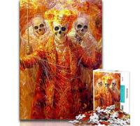 Rompecabezas de 1000 Piezas para Adolescentes, Estilo Mexicano, con Calavera Un Juego desafiante y Familiar con Piezas aleatorias Que encajan Perfectamente (38x26cm)