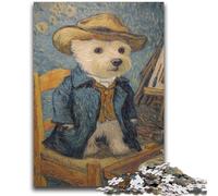 Rompecabezas de 1000 Piezas para Adolescentes, Estilo Night Sky, Perro, 1000 Piezas, Juegos educativos, decoración del hogar, Regalo de cumpleaños, Arte Mural (75x50cm)