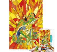 Rompecabezas de 1000 Piezas para Adolescentes Estilo Pop Art Frog Cubism para Adultos Juegos relajantes una Obra de Arte Regalos para Reducir el estrés (tamaño 50x75cm)