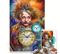 Rompecabezas de 1000 Piezas para Adolescentes Estilo Steampunk Einstein decoración de Pared Regalo de cumpleaños para Fortalecer el Amor Entre Parejas 38x26cm