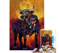 Rompecabezas de 1000 Piezas para Adolescentes Estilo Toro Fuerte Gustav Ideal para cumpleaños y Navidad Juego Familiar difícil para Mayores de 14 años (38x26cm)