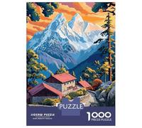 Rompecabezas De 1000 Piezas para Adolescentes Everest Base Camp Trek Nepal Art Rompecabezas para Adultos Juegos Divertidos Regalos para Mujeres Desafiantes De Completar 52x38cm/1000pcs