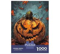 Rompecabezas De 1000 Piezas para Adolescentes Evil Pumpkin Illustration Rompecabezas para Adultos Juego De Ingenio Una Obra De Arte Gran Regalo para Jugar 38x26cm/1000pcs