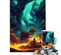 Rompecabezas de 1000 Piezas para Adolescentes Explorando Las Cuevas Rompecabezas para Adultos Juguetes antiestrés Regalos para Mujeres Difícil y desafiante (Tamaño 50x75cm)