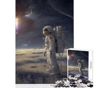 Rompecabezas de 1000 Piezas para Adolescentes: Explorando un Amanecer Extraterrestre Juguetes antiestrés Regalo de cumpleaños Juegos Divertidos Colección de Artistas Bellas Artes Tamaño 38x26cm