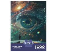 Rompecabezas De 1000 Piezas para Adolescentes Explore The Universe with Our Cosmic Glasses! Rompecabezas para Adultos Juego Práctico Decoración Gran Regalo para Jugar 70x50cm/1000pcs