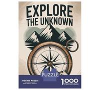 Rompecabezas De 1000 Piezas para Adolescentes Explore The Unknown Compass Adventure Rompecabezas para Adultos Juegos Relajantes Vacaciones En Casa Matar El Tiempo 70x50cm/1000pcs