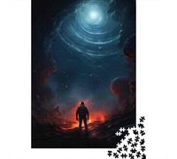 Rompecabezas De 1000 Piezas para Adolescentes Explore The Unknown Space Adventure Poster Rompecabezas para Adultos Juego Familiar Desafío Difícil Interacción Entre Padres E Hijos 38x26cm/1000pcs