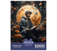 Rompecabezas De 1000 Piezas para Adolescentes Explore The World Through Books Rompecabezas para Adultos Juego Familiar Análisis Y Lógica Interacción Entre Padres E Hijos 70x50cm/1000pcs