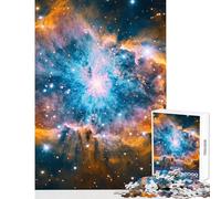 Rompecabezas de 1000 Piezas para Adolescentes: Explosión cósmica: El Nacimiento de Las Estrellas Decoración del hogar Juguetes Regalo de cumpleaños Juego de ingenio Lista de Deseos con Papá Noel
