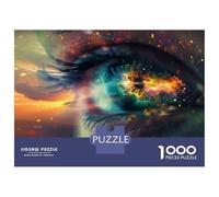 Rompecabezas De 1000 Piezas para Adolescentes Eyes of The Universe Rompecabezas para Adultos Juegos Relajantes Mejora La Memoria Ayuda A Ejercitar El Cerebro 38x26cm/1000pcs