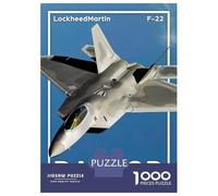 Rompecabezas De 1000 Piezas para Adolescentes F-22 Raptor Lockheed Martin's Stealth Fighter Rompecabezas para Adultos Juguete Decoración De Pared Desafío Difícil Desafiante De Completar 52x38cm/1000p