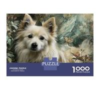 Rompecabezas De 1000 Piezas para Adolescentes Fairy Garden with Cute Dog Rompecabezas para Adultos Juego Familiar Análisis Y Lógica Actividades Divertidas En Casa 38x26cm/1000pcs