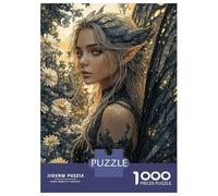 Rompecabezas De 1000 Piezas para Adolescentes Fairy with Black Wings Rompecabezas Juegos Relajantes Decoración De Pared Regalos para Amigos Y Familiares 70x50cm/1000pcs