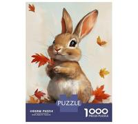 Rompecabezas De 1000 Piezas para Adolescentes Fall Forest Rabbit Rompecabezas para Adultos Juego Práctico Pero Divertido Y Humorístico Regalos para Reducir El Estrés 52x38cm/1000pcs