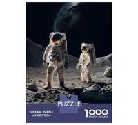 Rompecabezas De 1000 Piezas para Adolescentes Famous Astronaut Landing Rompecabezas para Adultos Juguete Decoración De Pared Decoración De Pared Juego Desafiante Regalos 38x26cm/1000pcs