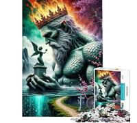 Rompecabezas de 1000 Piezas para Adolescentes fantasía Estatua de ángel Gigante Rompecabezas para Adultos Juegos relajantes Mejora la Memoria difícil y desafiante (tamaño 38x52cm)