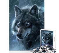 Rompecabezas de 1000 Piezas para Adolescentes fantasía Lobo Nieve Magia decoración del hogar Juguetes Gran Regalo para Juegos Juego Educativo Mejora el Amor Entre Parejas tamaño 50x75cm