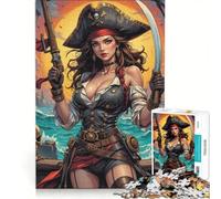 Rompecabezas de 1000 Piezas para Adolescentes: fantasía, Piratas y Mujeres Juegos relajantes, desafiantes para completar y Que fomentan el Amor en Pareja 50x75cm