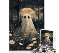 Rompecabezas de 1000 Piezas para Adolescentes Fantasma en el Bosque Juegos Familiares Un desafío difícil Juguetes antiestrés cumpleaños (50x75cm)