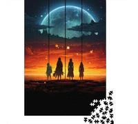 Rompecabezas De 1000 Piezas para Adolescentes Fantasy Adventure Journey to The Moon Rompecabezas para Adultos Juguetes De Bricolaje Montaje De Patrones Ayuda A Ejercitar El Cerebro 70x50cm/1000pcs